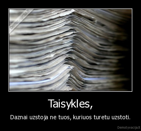 Taisykles,