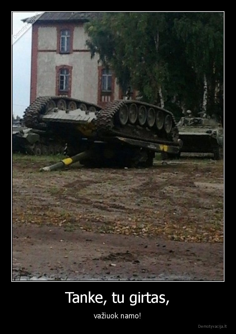 tankas,girtas,apvirto