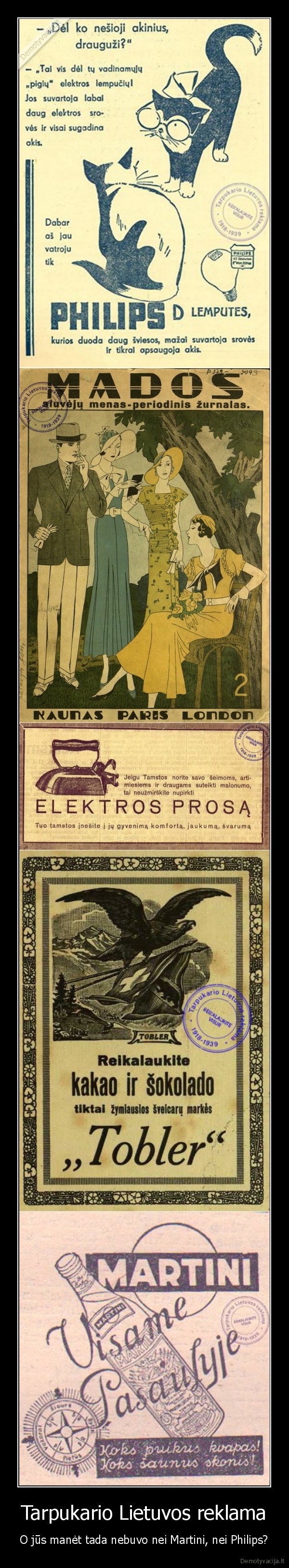 reklama,senos, reklamos,tarpukario, reklama