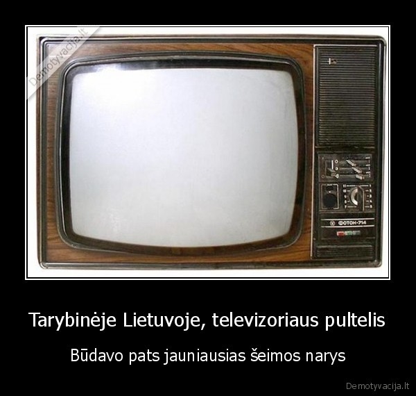 Tarybinėje Lietuvoje, televizoriaus pultelis