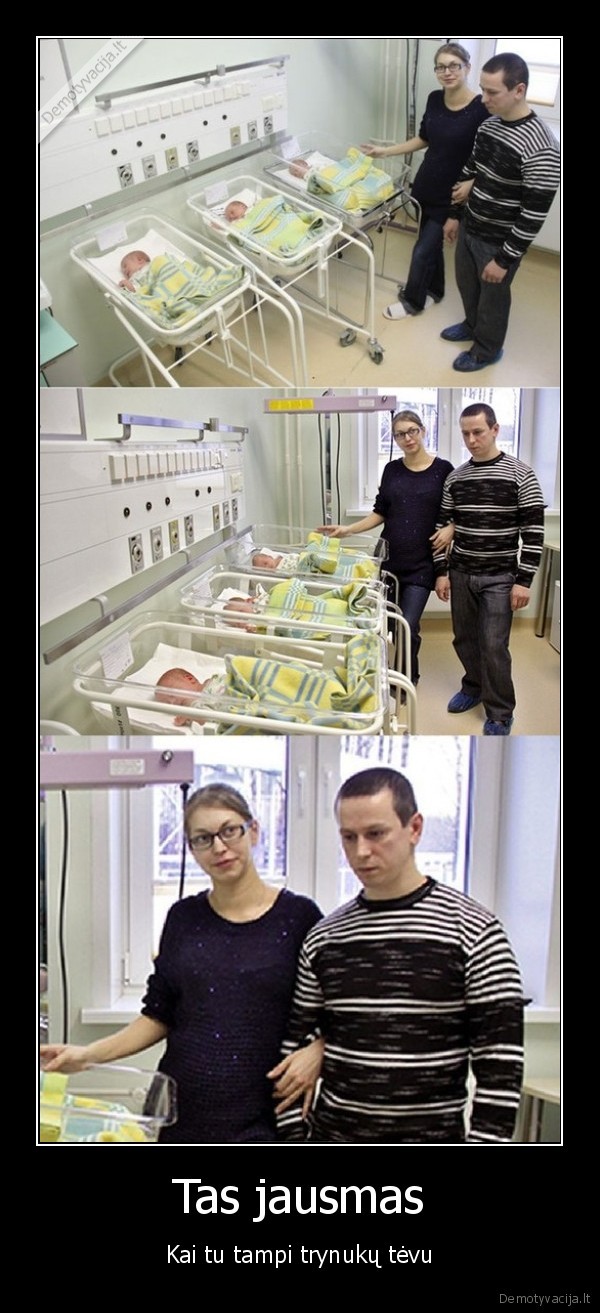 trinukai,gime, trynukai,liudnas, tetis