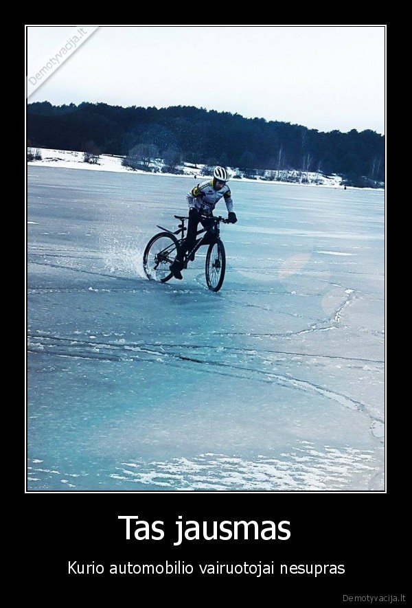 dviratis, ant, ledo,dviratis, ziema