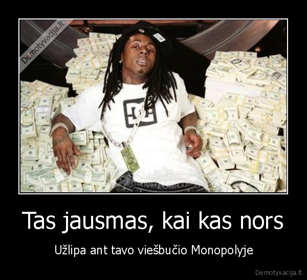 monopolis,daug, pinigu,bagotas