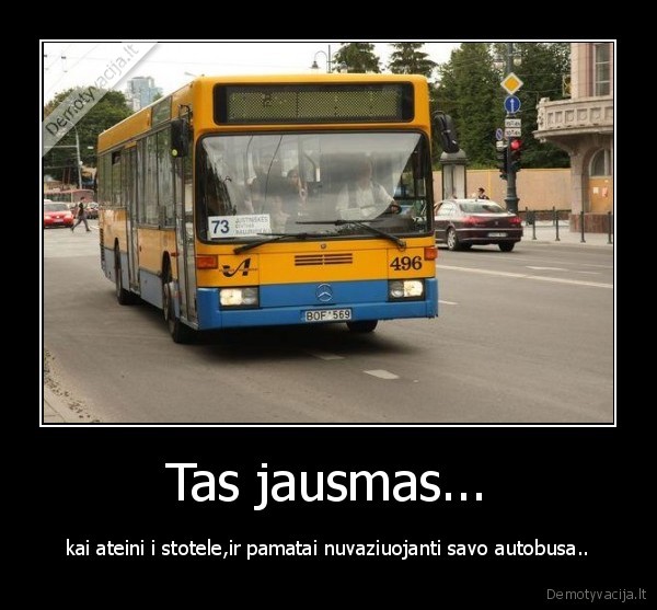 stotele,autobusas,jausmas