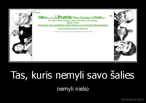 Tas, kuris nemyli savo šalies