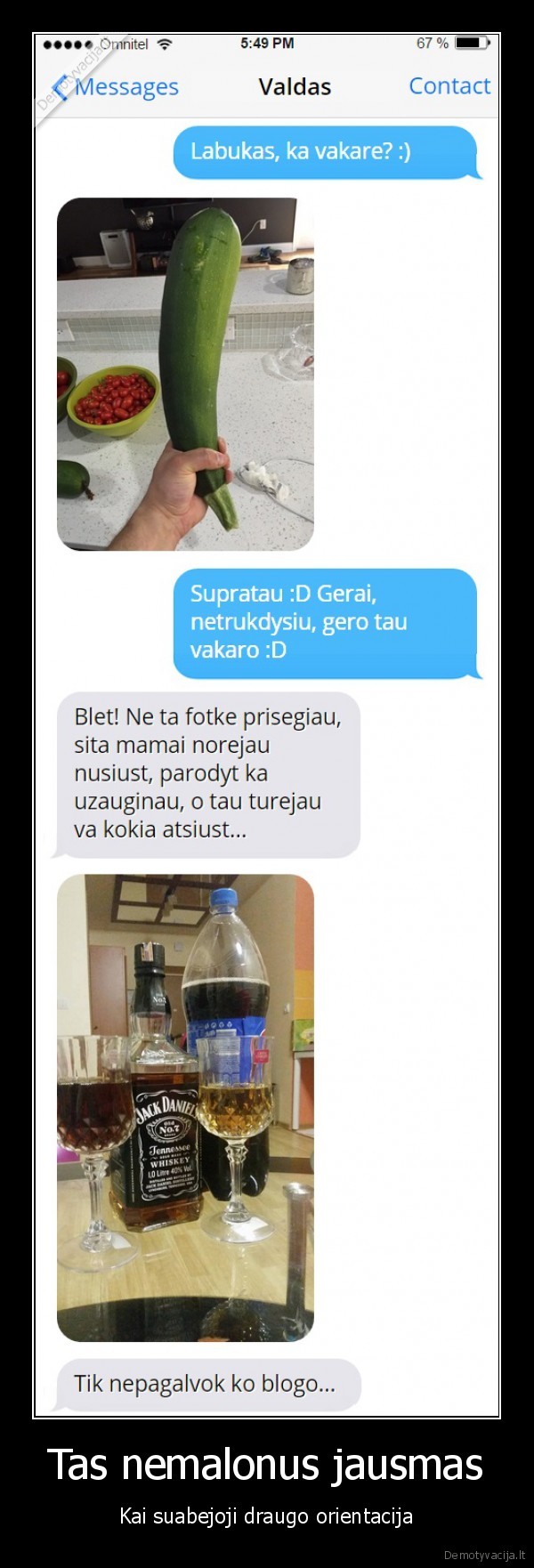 cukinija,nemaloni, sms,iskrypelis
