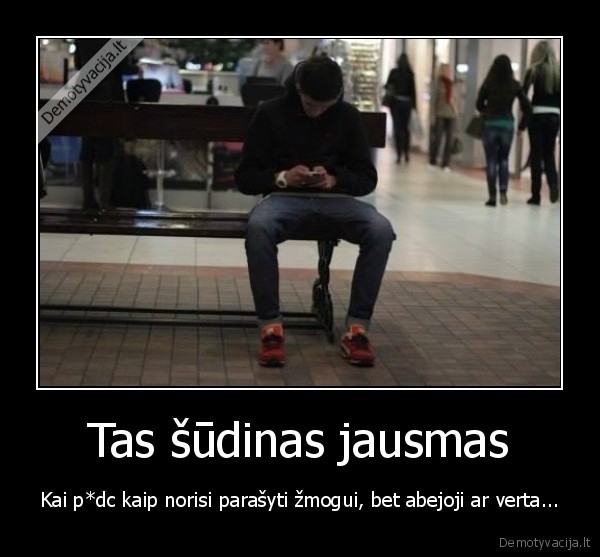 sudinas, jausmas,sms