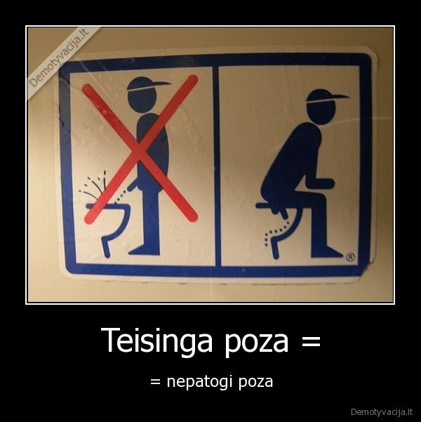 Teisinga poza =