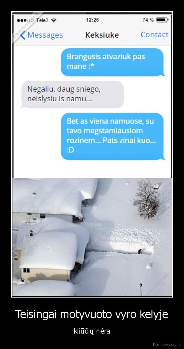 mergina,viena,sniegas