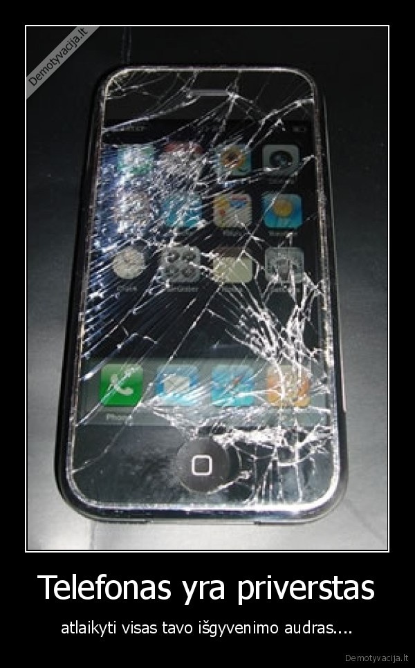 Telefonas yra priverstas