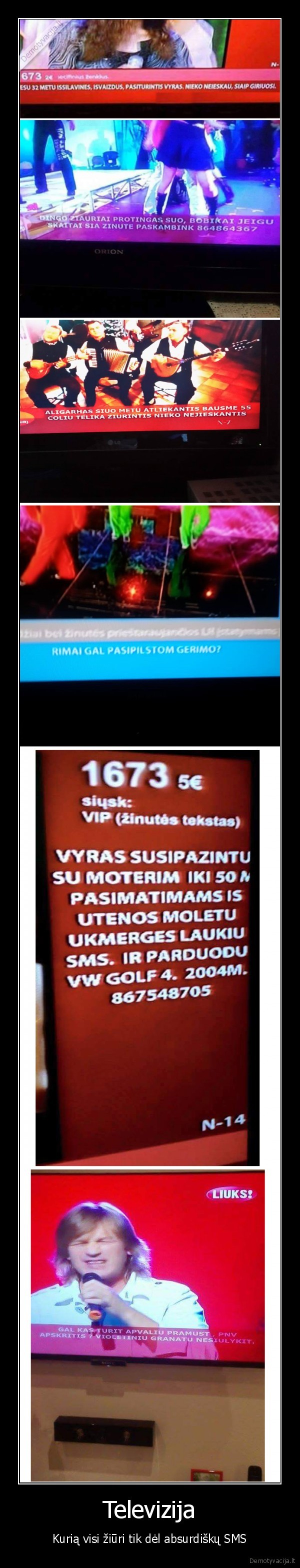 liuks, televizija,juokingos, sms