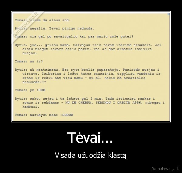 Tėvai...