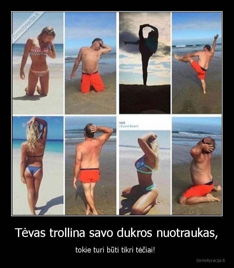 tevas,troll,nuotrauka,pozuoja