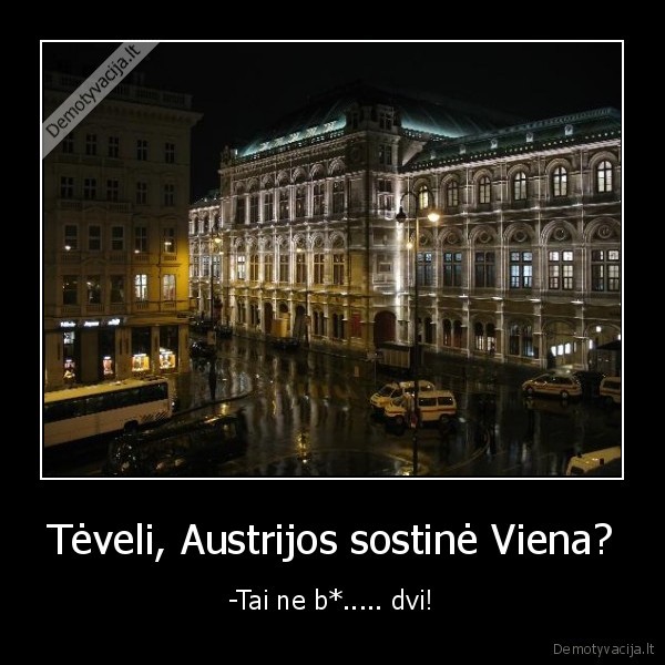 Tėveli, Austrijos sostinė Viena?