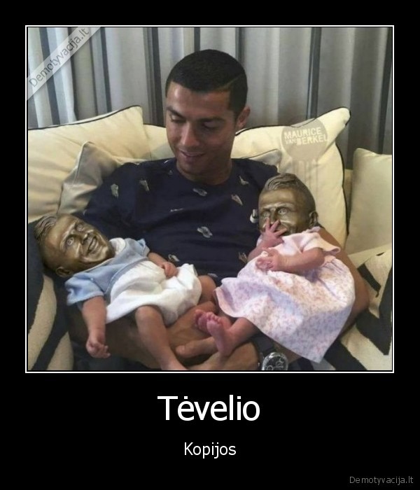 ronaldo, vaikai,ronaldo, skulpturos