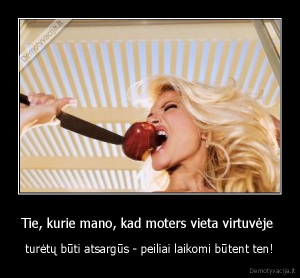 moteris,vyrai, kurie, sako, kad, moters, vieta, virtuveje