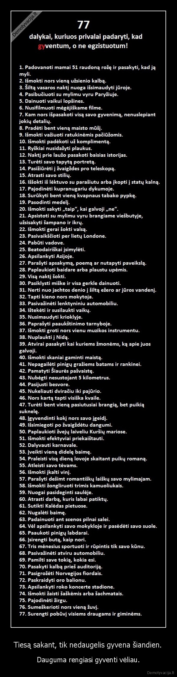 77,dalykai,to,do,list,zilwis777,gyvenimas