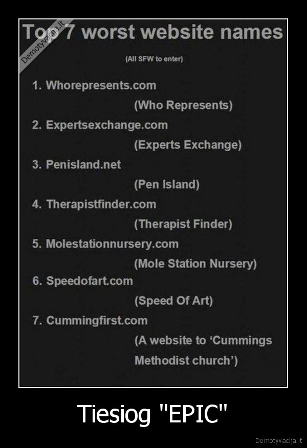 Tiesiog &quot;EPIC&quot;