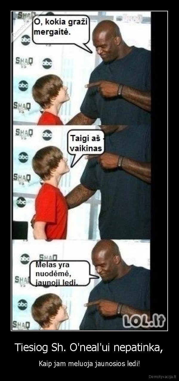Tiesiog Sh. O'neal'ui nepatinka,