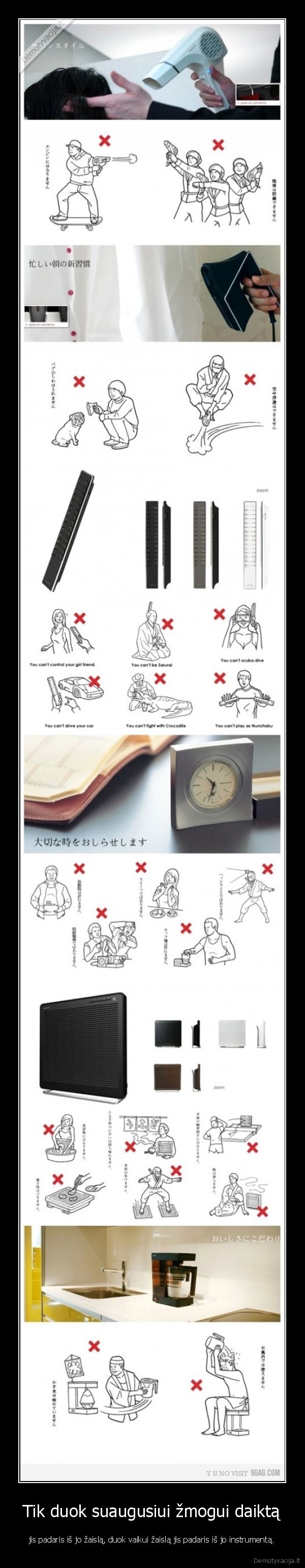 Tik duok suaugusiui žmogui daiktą