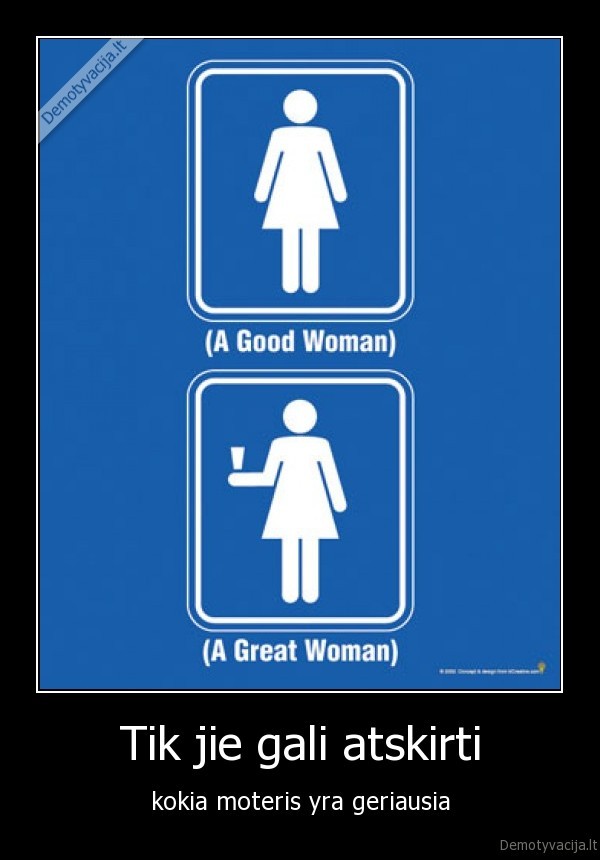 Tik jie gali atskirti