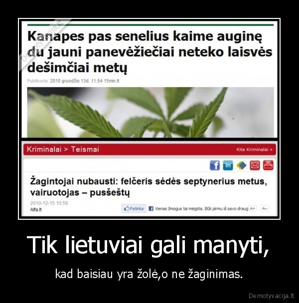 Tik lietuviai gali manyti,