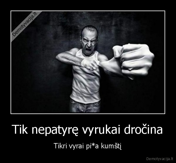 Tik nepatyrę vyrukai dročina