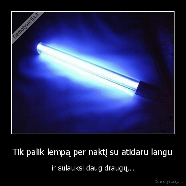 Tik palik lempą per naktį su atidaru langu