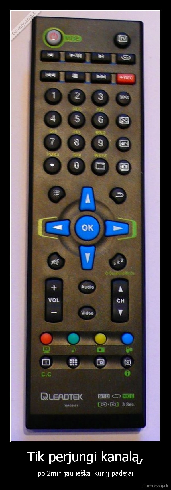 Tik perjungi kanalą,