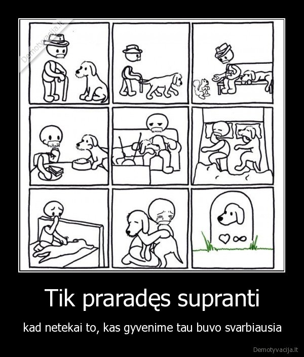 Tik praradęs supranti