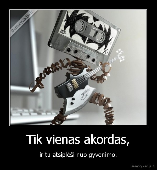 muzika,akordai,natos,kasete,atsiplesti, nuo, gyvenimo