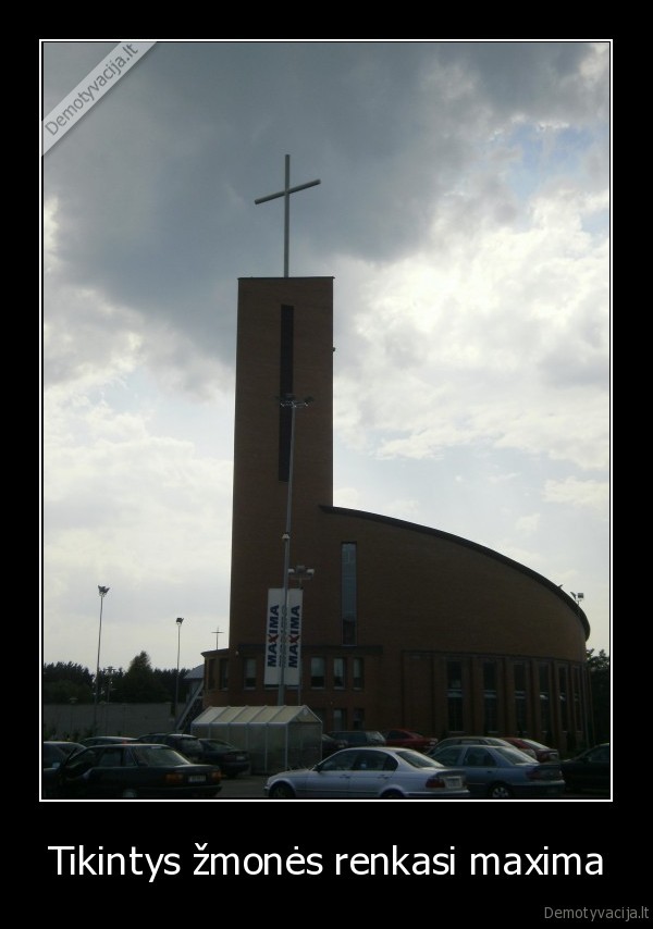 Tikintys žmonės renkasi maxima