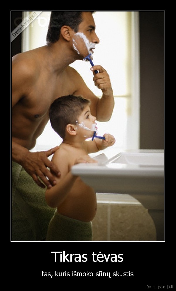 vaikai,tevai,barzda,seima