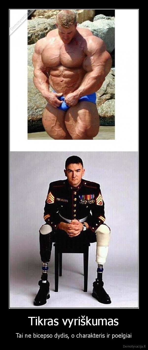 bicepsas,charakteris,didvyris,poelgiai