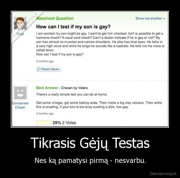 Tikrasis Gėjų Testas