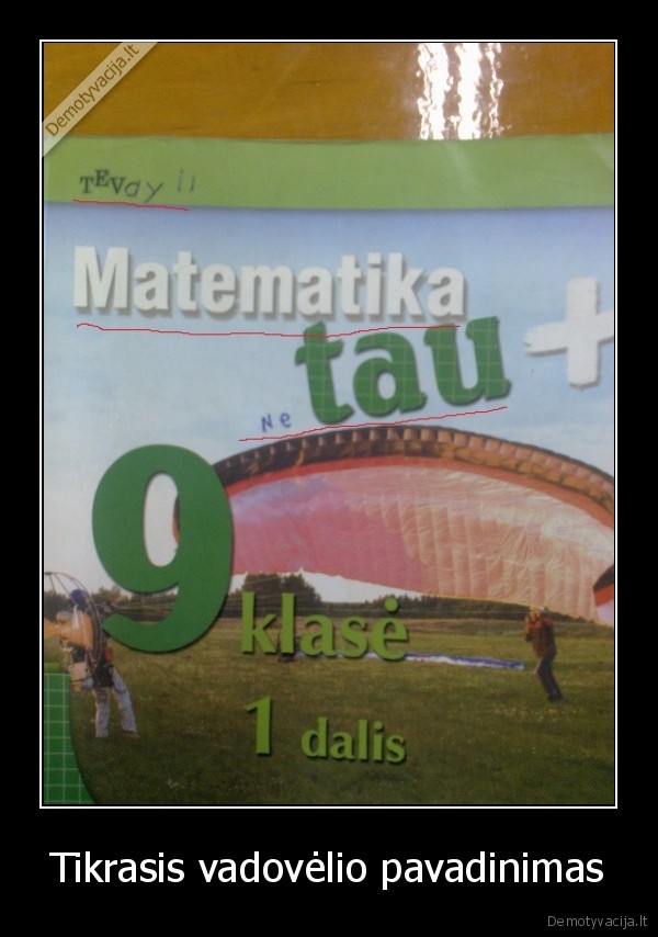 Tikrasis vadovėlio pavadinimas