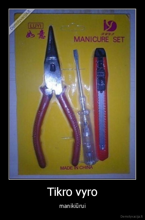 tikras, vyras,manikiuras,klaida
