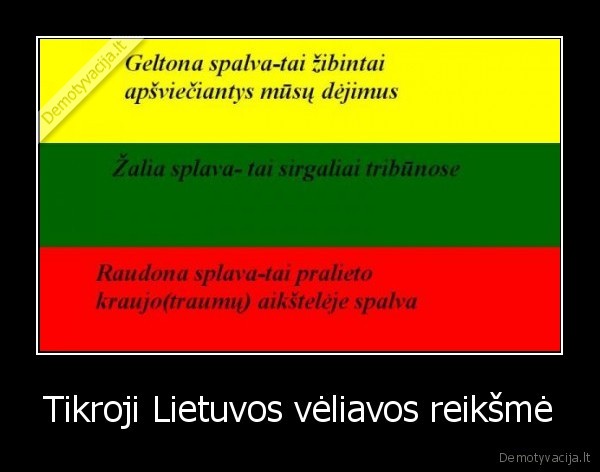 Tikroji Lietuvos vėliavos reikšmė