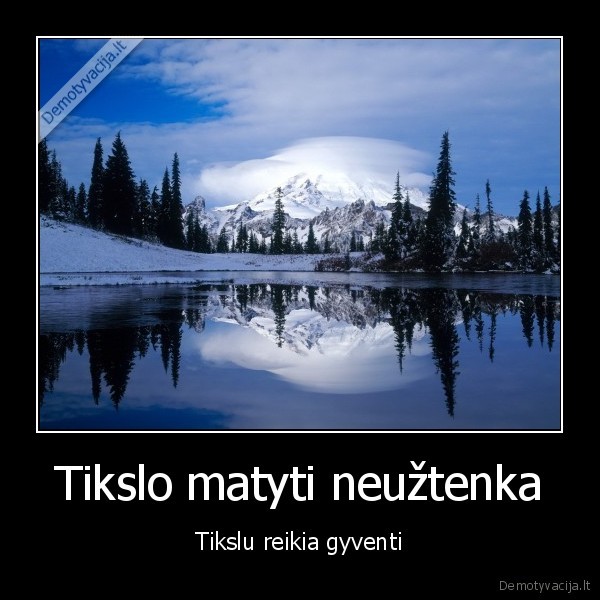 Tikslo matyti neužtenka