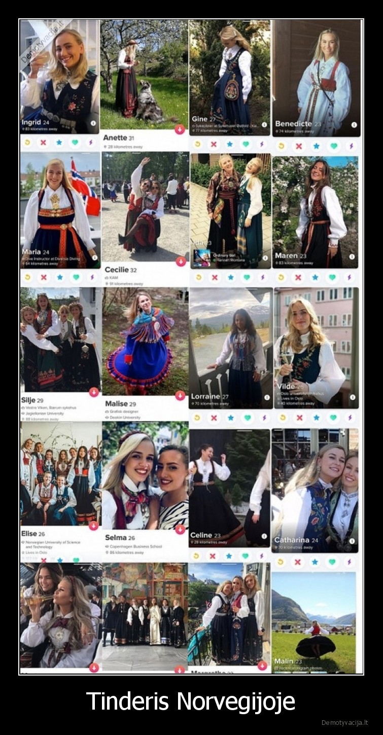 tinderis,norvegija,merginos