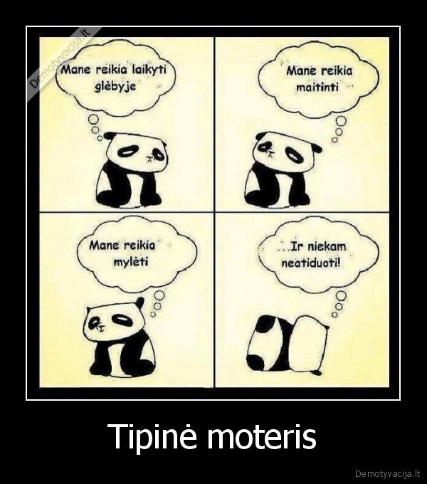 panda,meskute,moteris