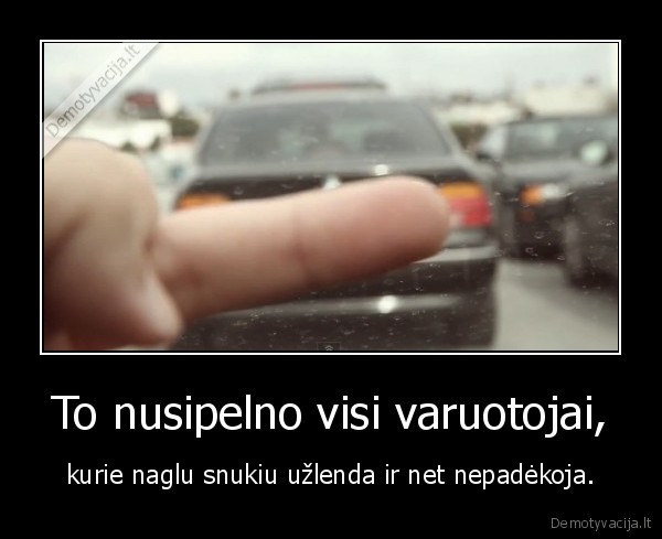 To nusipelno visi varuotojai,