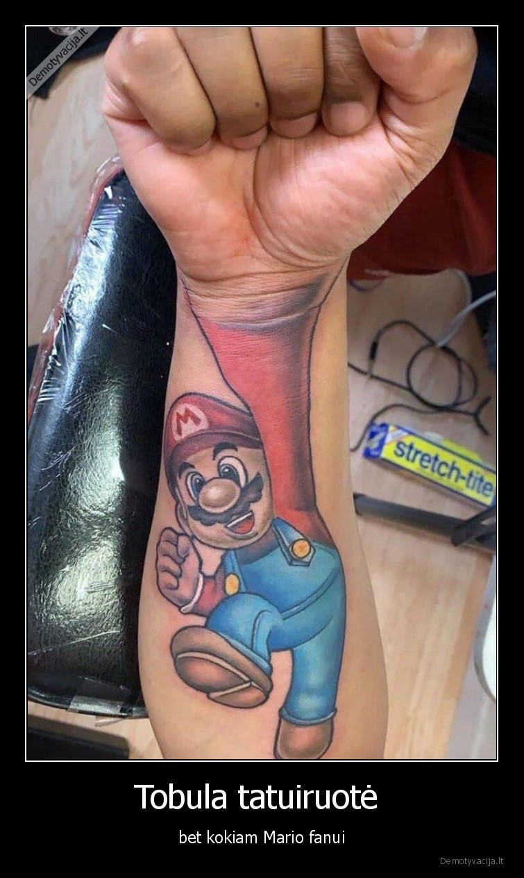 mario,fanas,tatuiruote