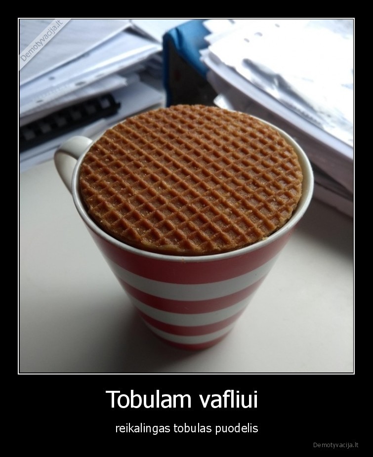 maistas,vaflis,puodelis