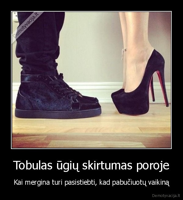 Tobulas ūgių skirtumas poroje