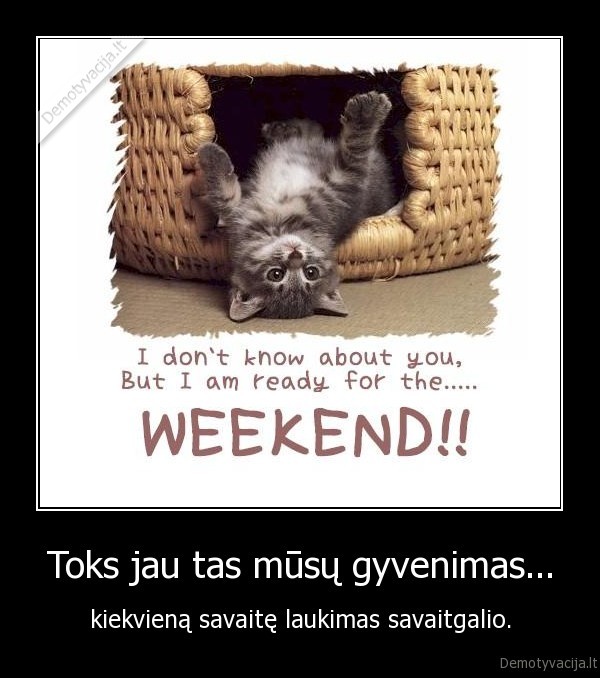 Toks jau tas mūsų gyvenimas...