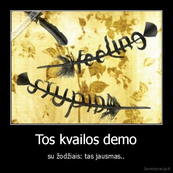 Tos kvailos demo