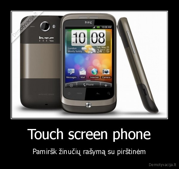 Touch screen phone