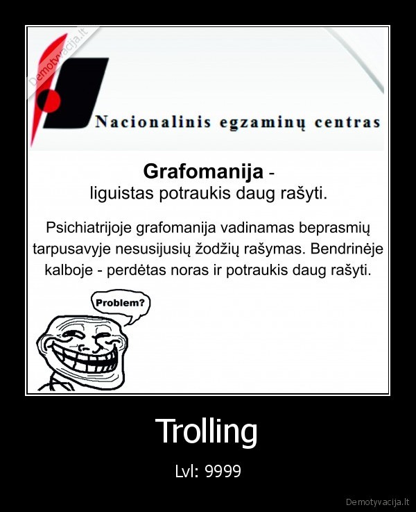 nec,trolling,lvl,9999,lt,egzaminas,level