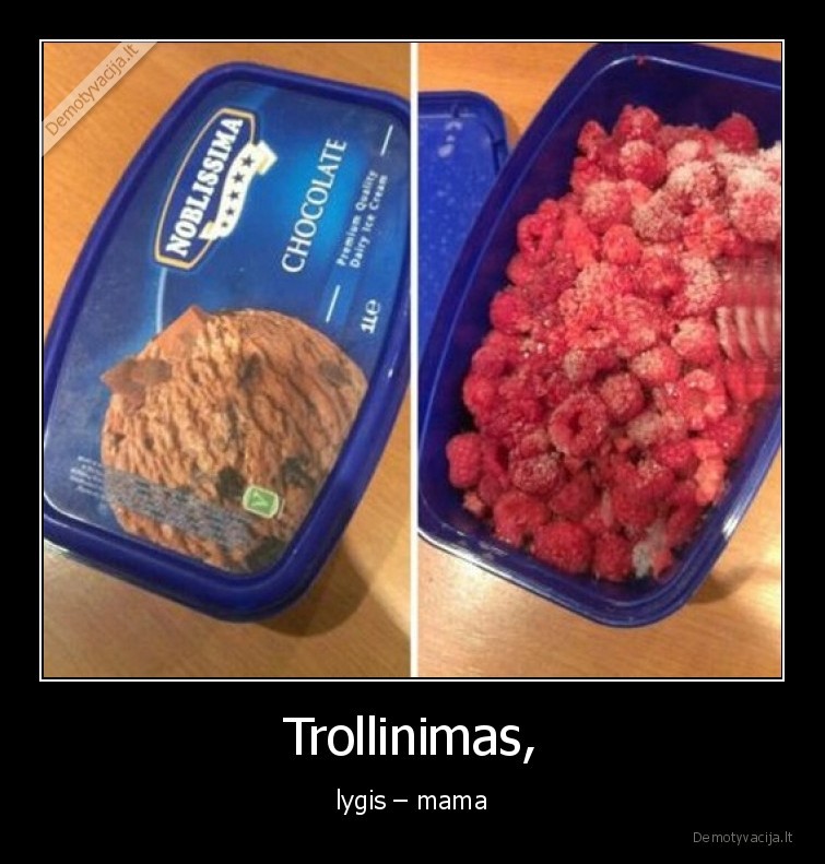 trollinti,lygis,mama,ledai,avietes